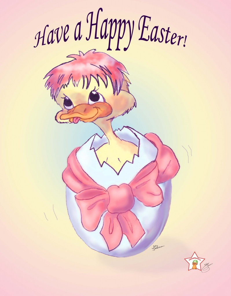 duck easter card